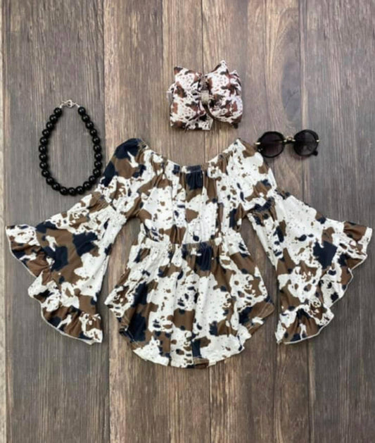 Cowhide Tunic & Bow